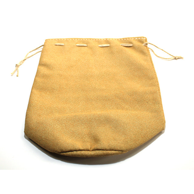 CHX KOP19043 7" x 8" x 5" Leather Bag Tan Rounded Bottom