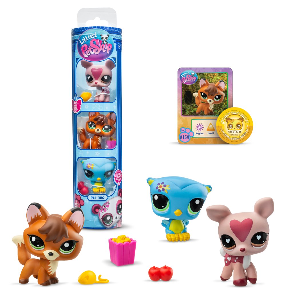 Littlest Pet Shop- Trio in Tube 3 Pack Series 3