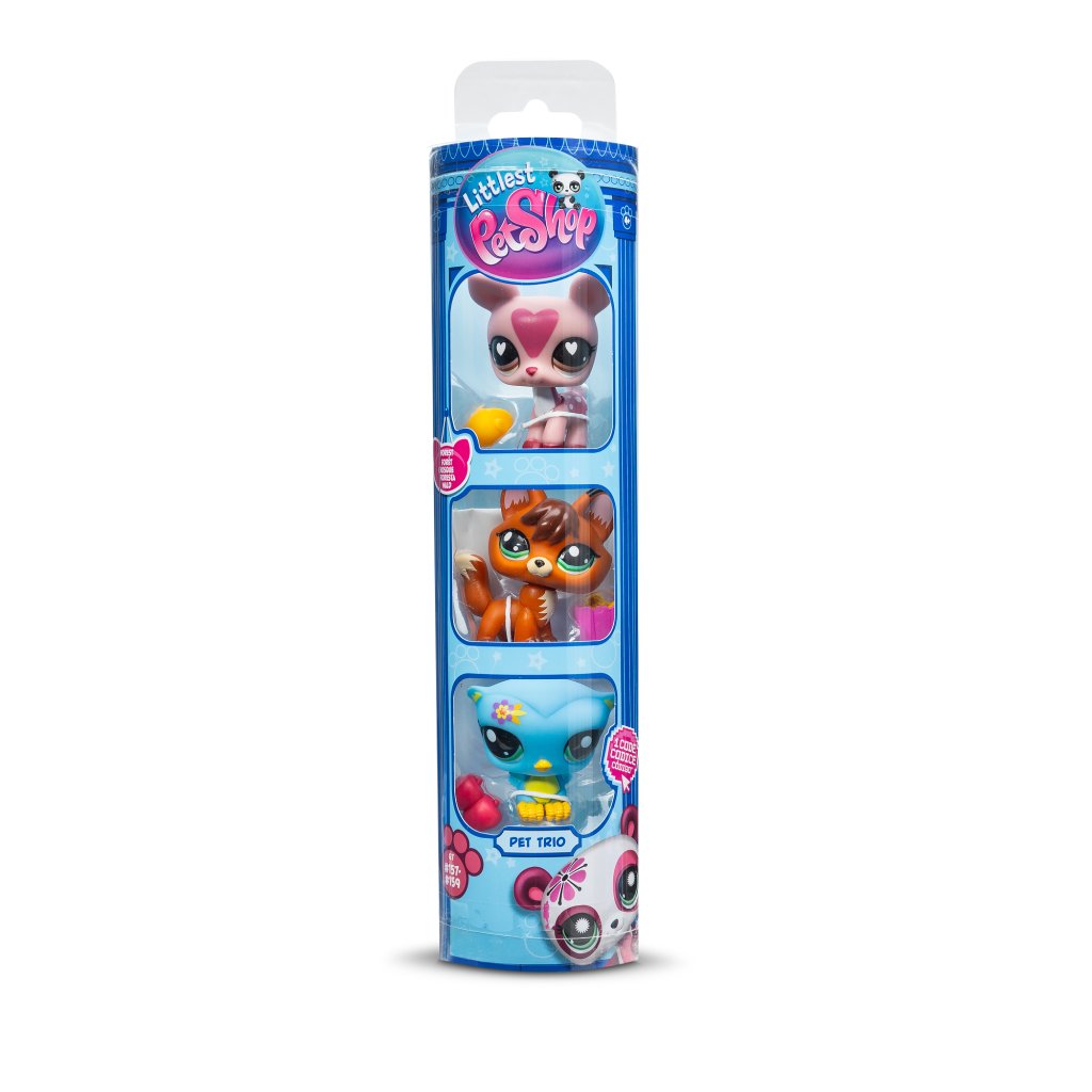 Littlest Pet Shop- Trio in Tube 3 Pack Series 3