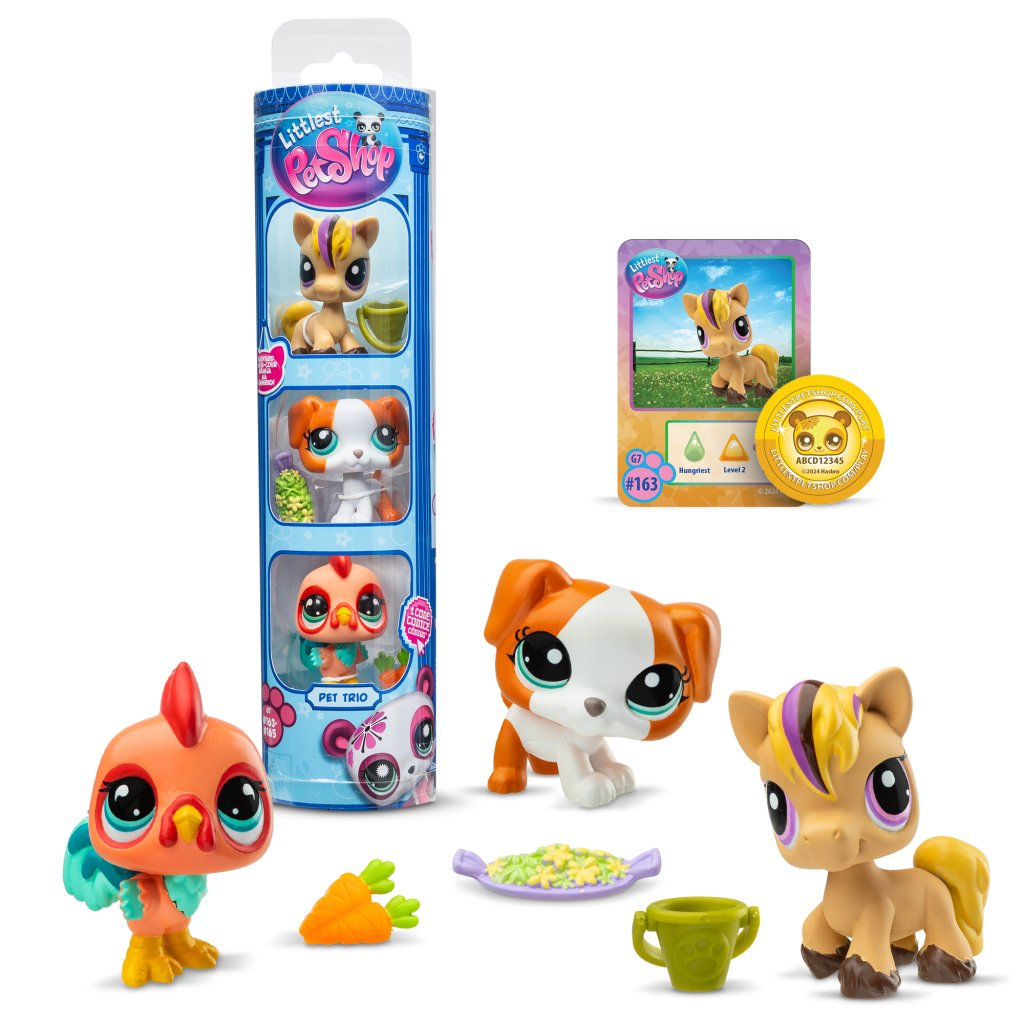 Littlest Pet Shop- Trio in Tube 3 Pack Series 3