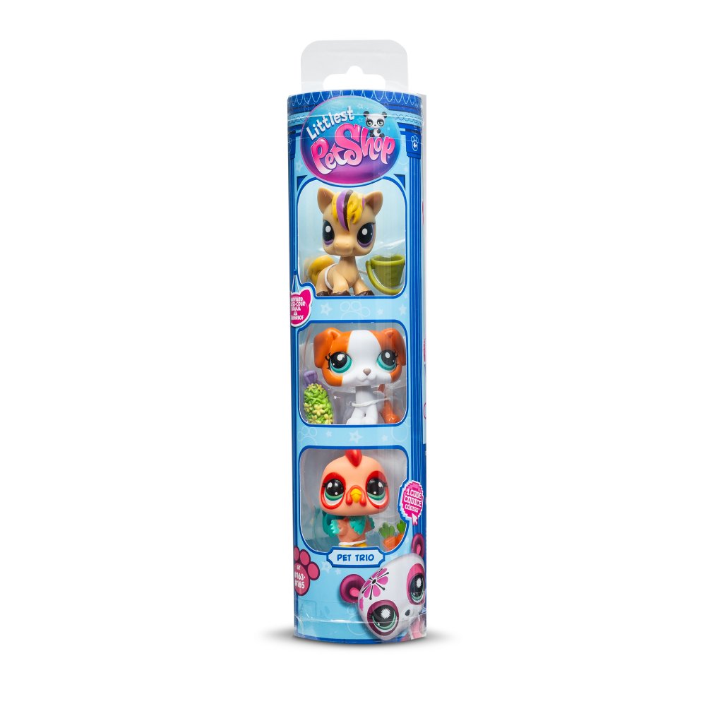 Littlest Pet Shop- Trio in Tube 3 Pack Series 3