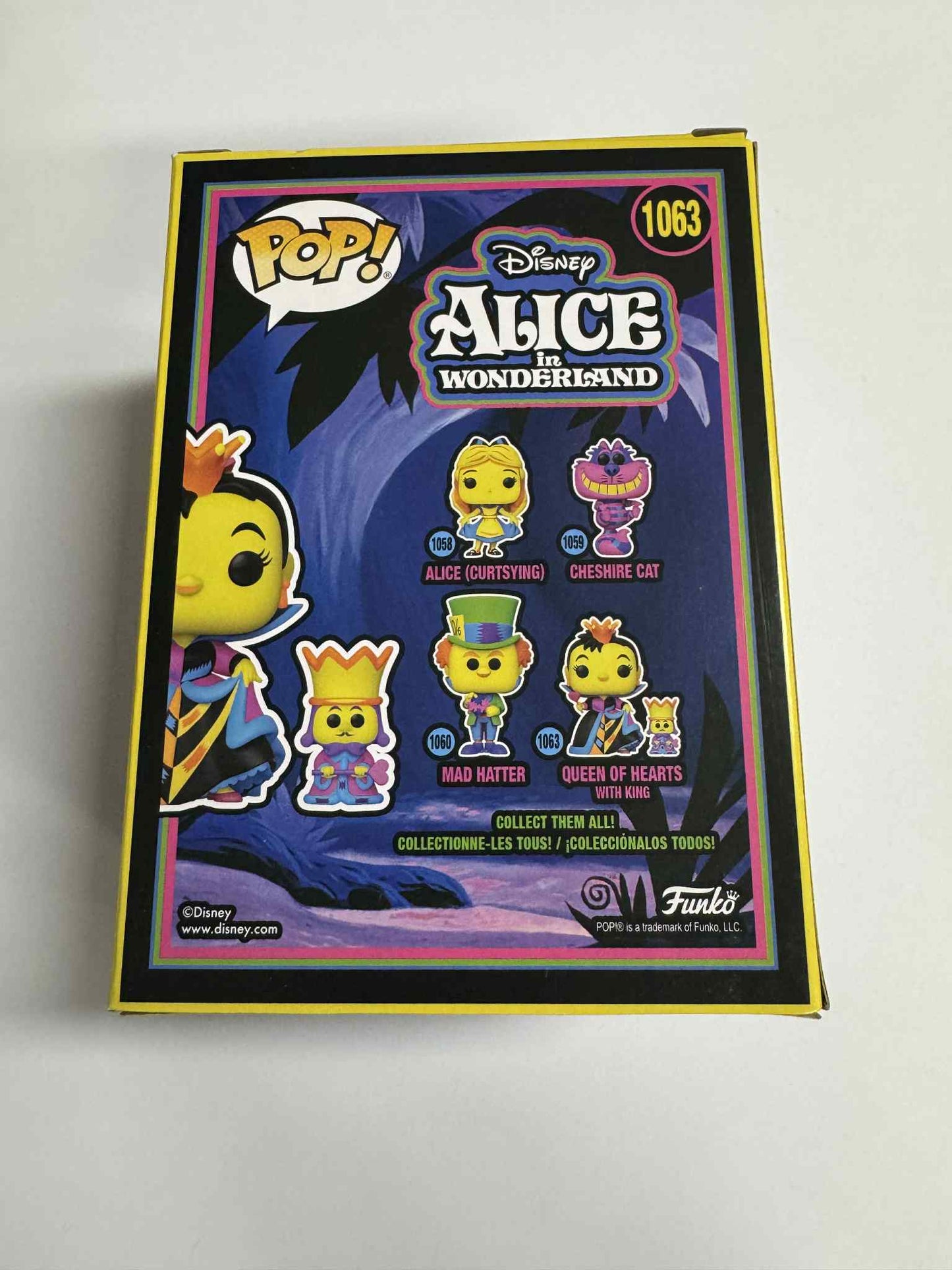 Alice In Wonderland - Queen of Hearts Black Light Pop! Vinyl #1063