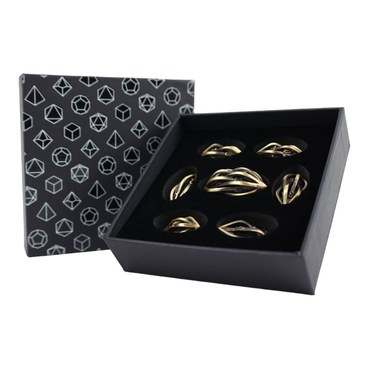 LPG Dice RPG Set Hollow Melon - Tarnished Gold