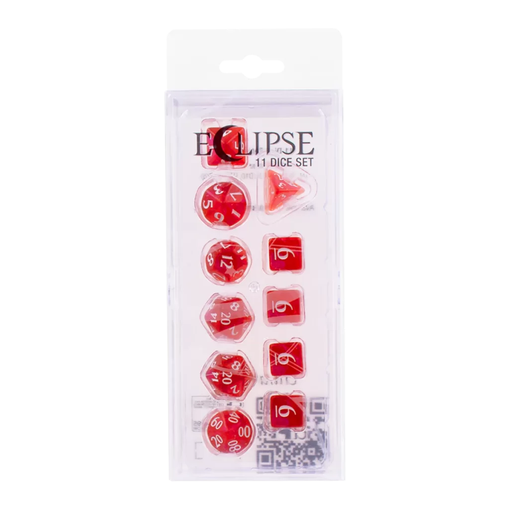 ULTRA PRO Eclipse 11 Dice Set: Apple Red