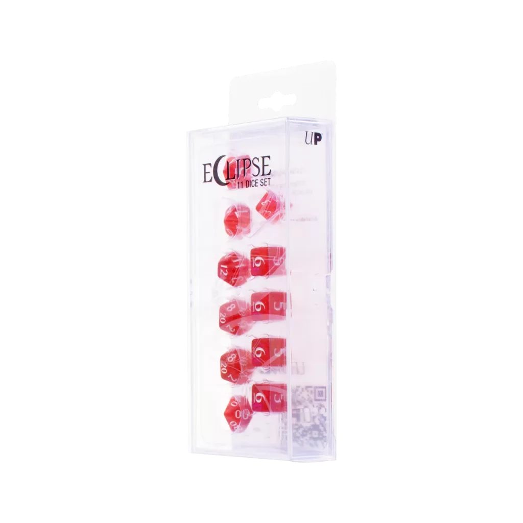 ULTRA PRO Eclipse 11 Dice Set: Apple Red