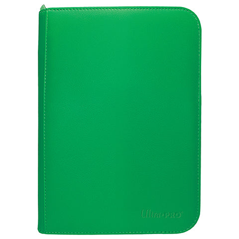 Ultra Pro: Vivid 4-Pocket Zippered PRO-Binder: Green
