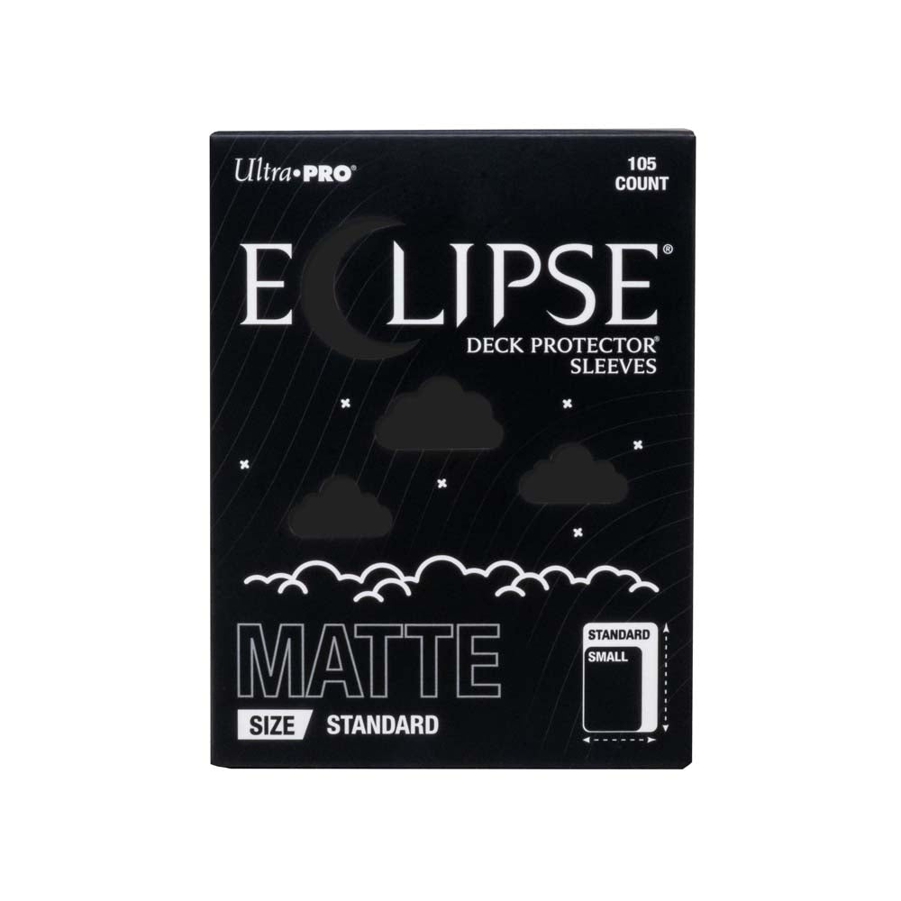 Ultra Pro - ECLIPSE Matte Standard DECK PROTECTOR Sleeves: Jet Black - 105ct