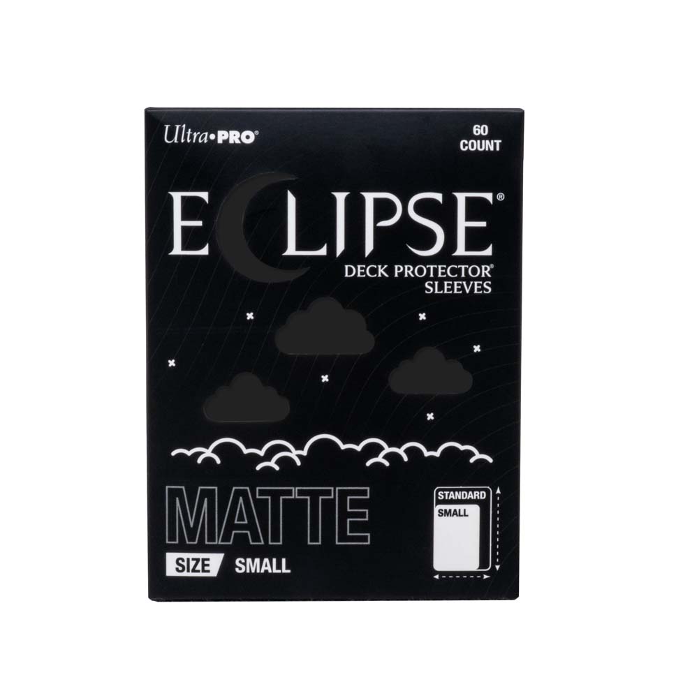 Ultra Pro ECLIPSE Matte Small DECK PROTECTOR Sleeves: Jet Black - 60ct