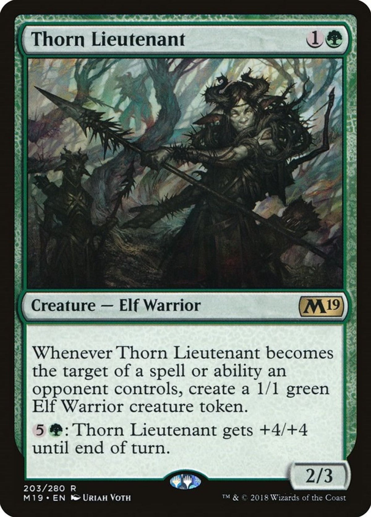 Thorn Lieutenant - Core Set 2019