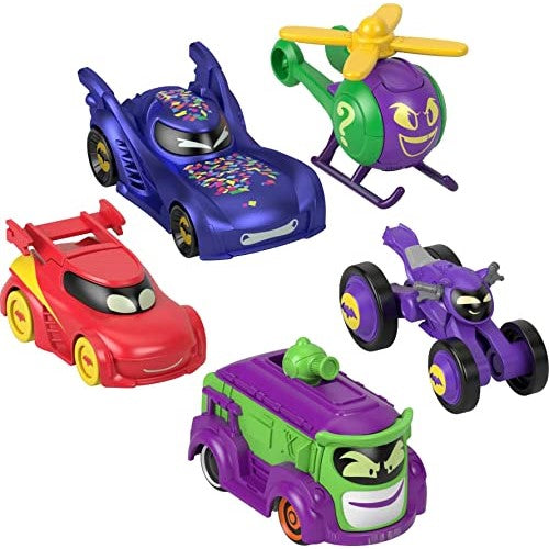 Batwheels - 1:55 Scale 5-Pack Vehicles - Confetti Pack