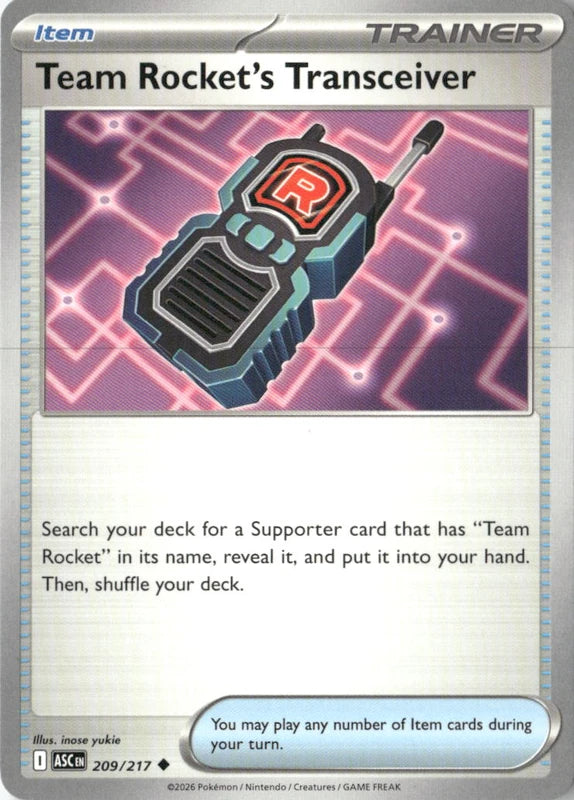 Team Rocket's Transceiver - 209/217 - ME: Ascended Heroes