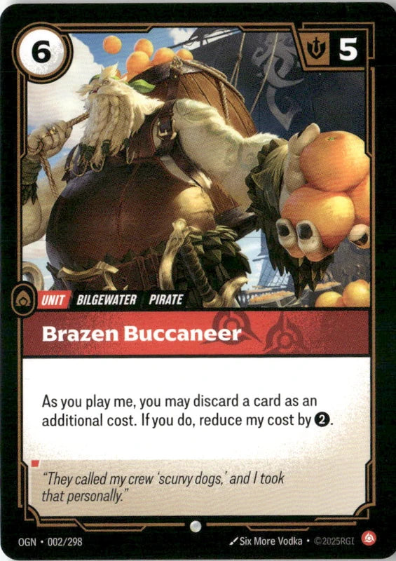 Brazen Buccaneer - Origins