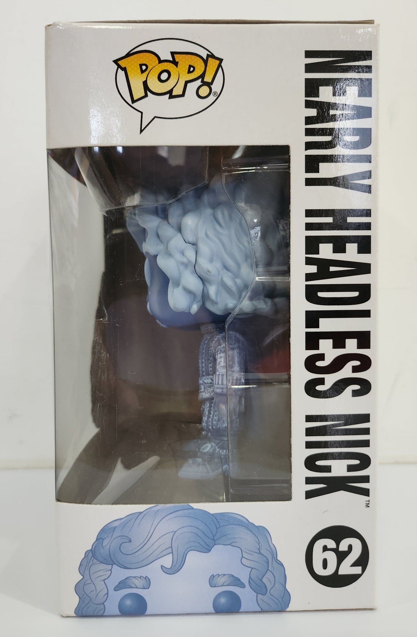 Harry Potter - Nearly Headless Nick Blue Translucent US Exclusive Pop! Vinyl #62