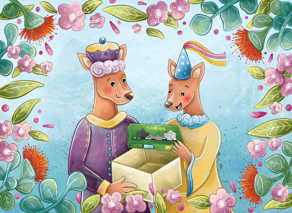 Artist Series Stray Leaves 5x7 Card Display - Aussie Chess