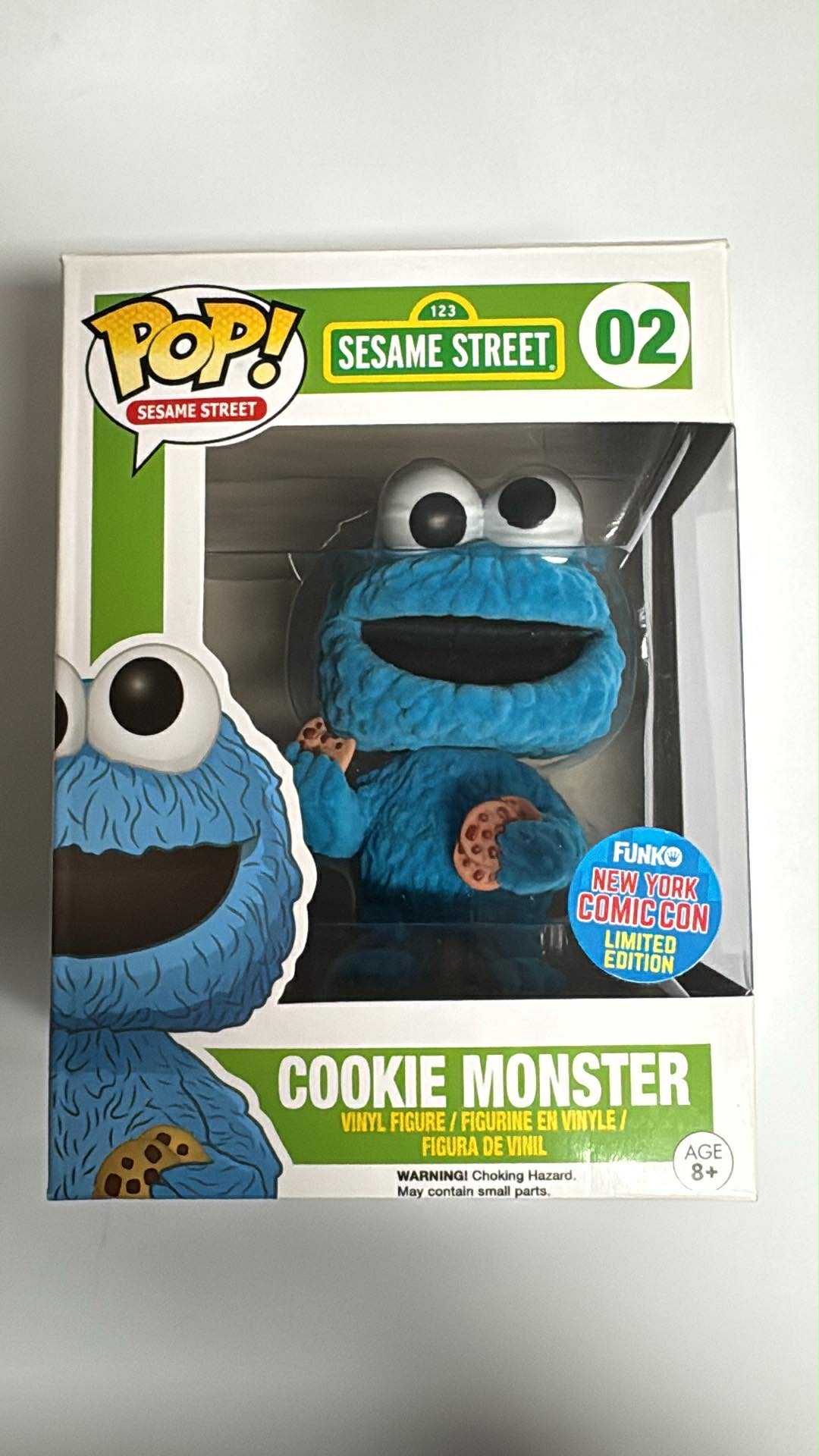 Sesame Street - Cookie Monster (Flocked) 2015 NYCC Exclusive Pop! Vinyl #02