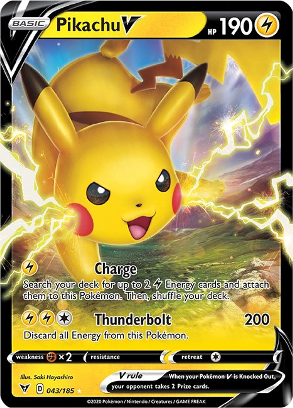 Pikachu V - SWSH04: Vivid Voltage