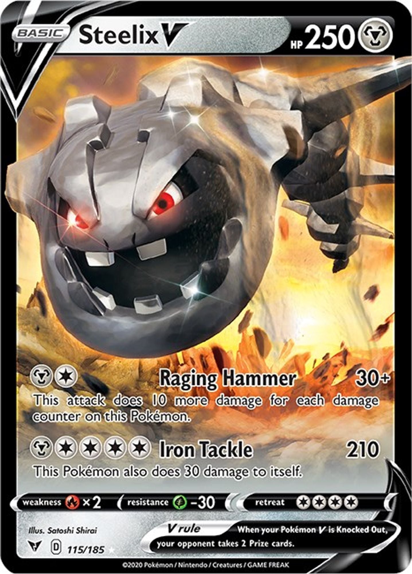 Steelix V - SWSH04: Vivid Voltage