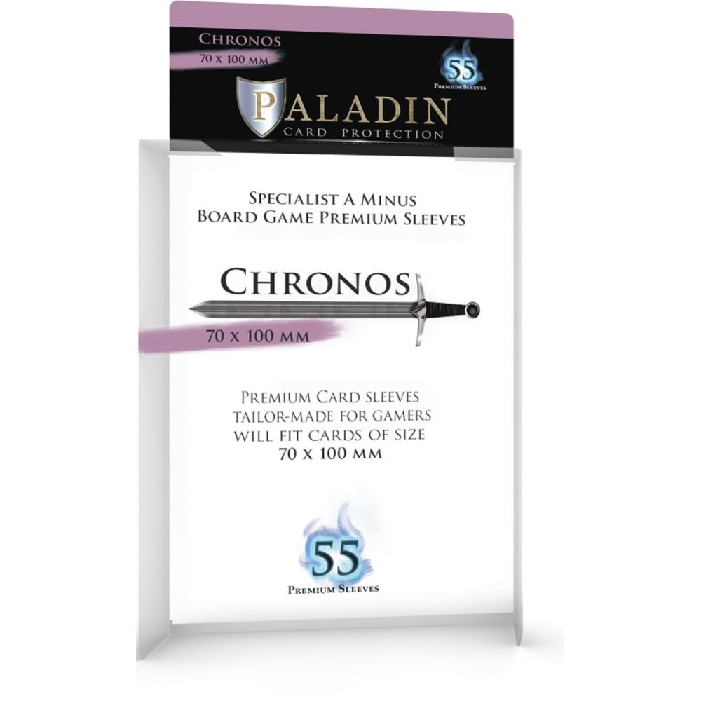 Paladin Clear Sleeves - Chronos (70mm X 100mm) (55 Sleeves Per Pack)