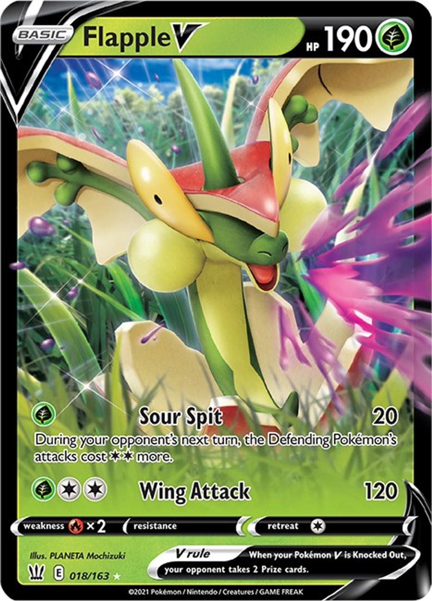 Flapple V - SWSH05: Battle Styles