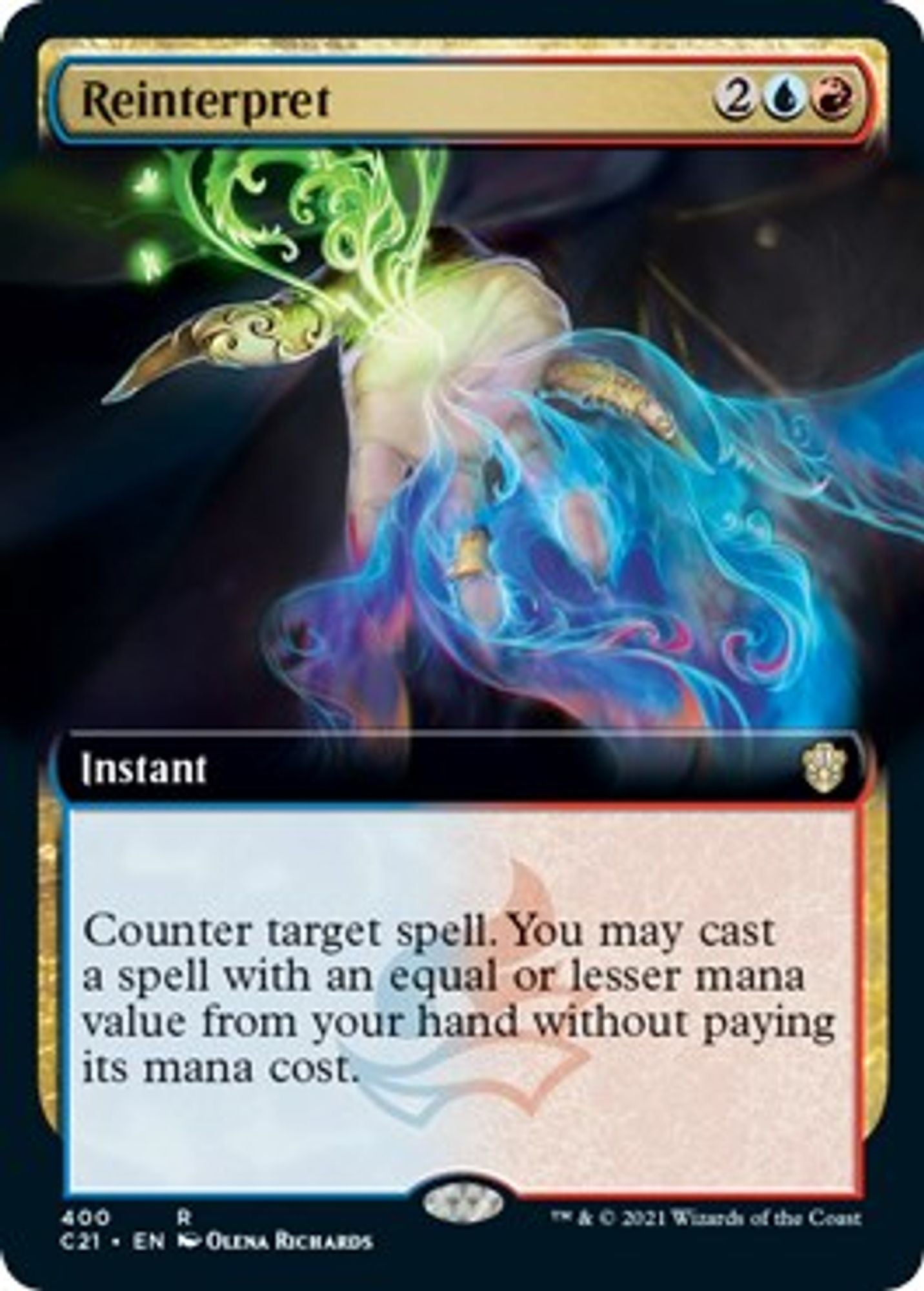 Reinterpret (Extended Art) - Commander 2021