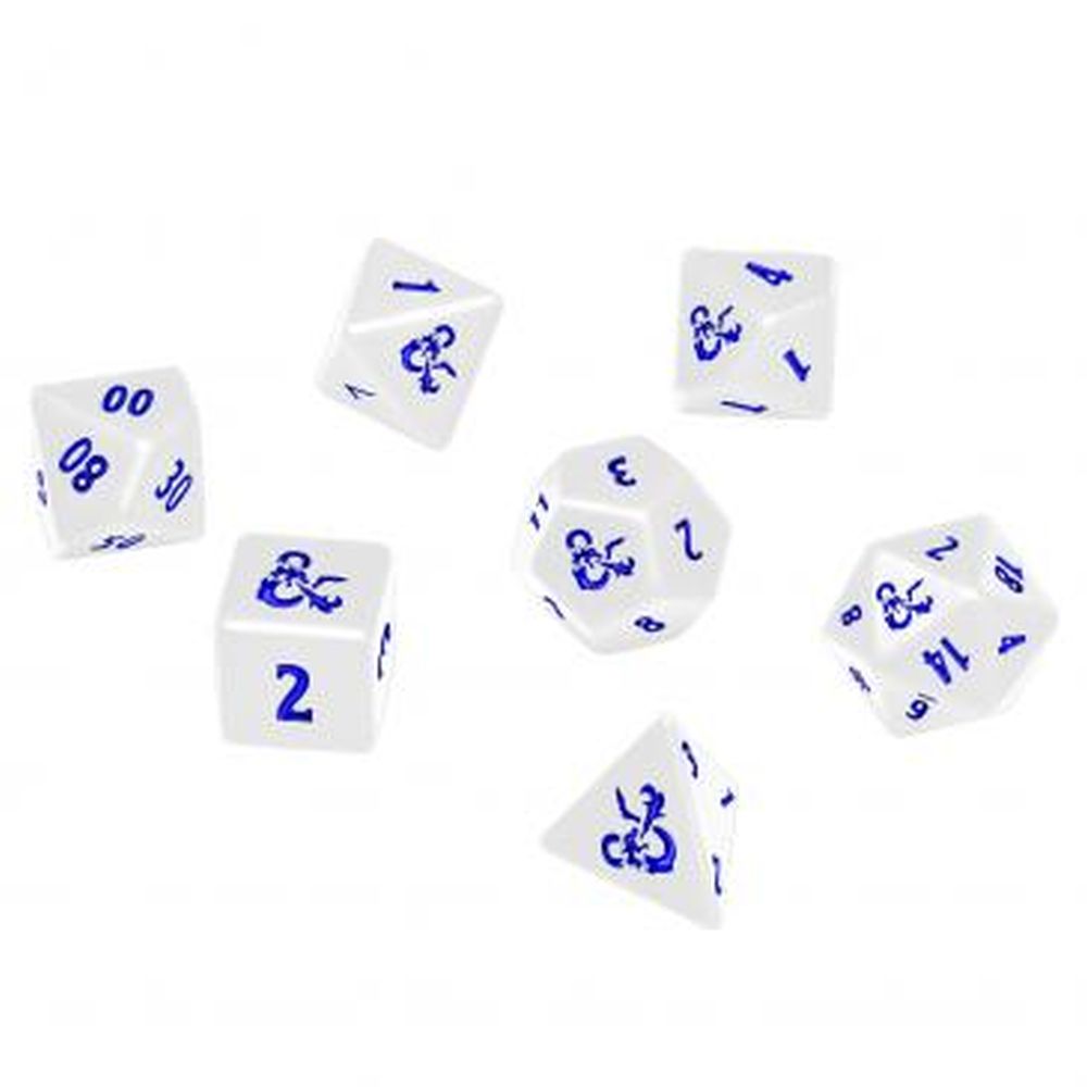 Ultra Pro: UP18355 Heavy Metal Icewind Dale 7 RPG Dice Set for D&D: White