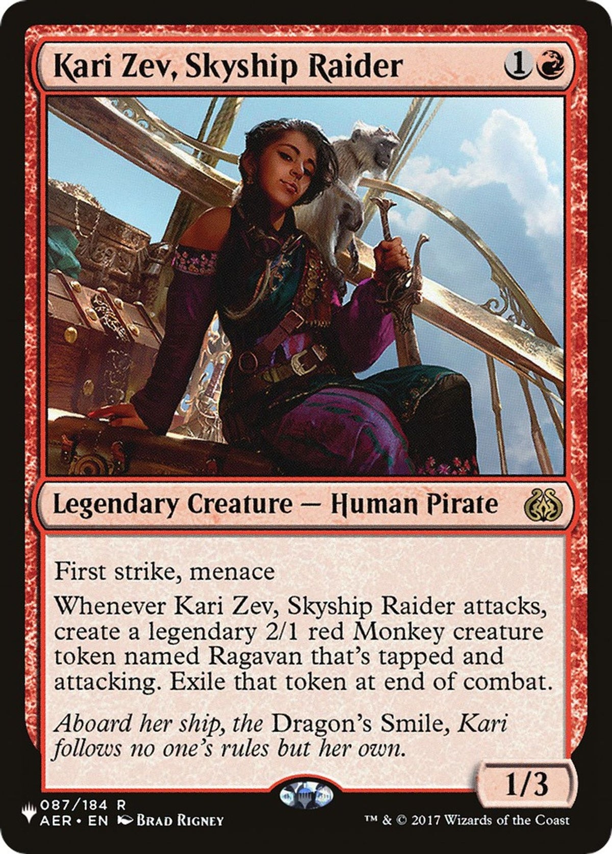 Kari Zev, Skyship Raider - The List Reprints