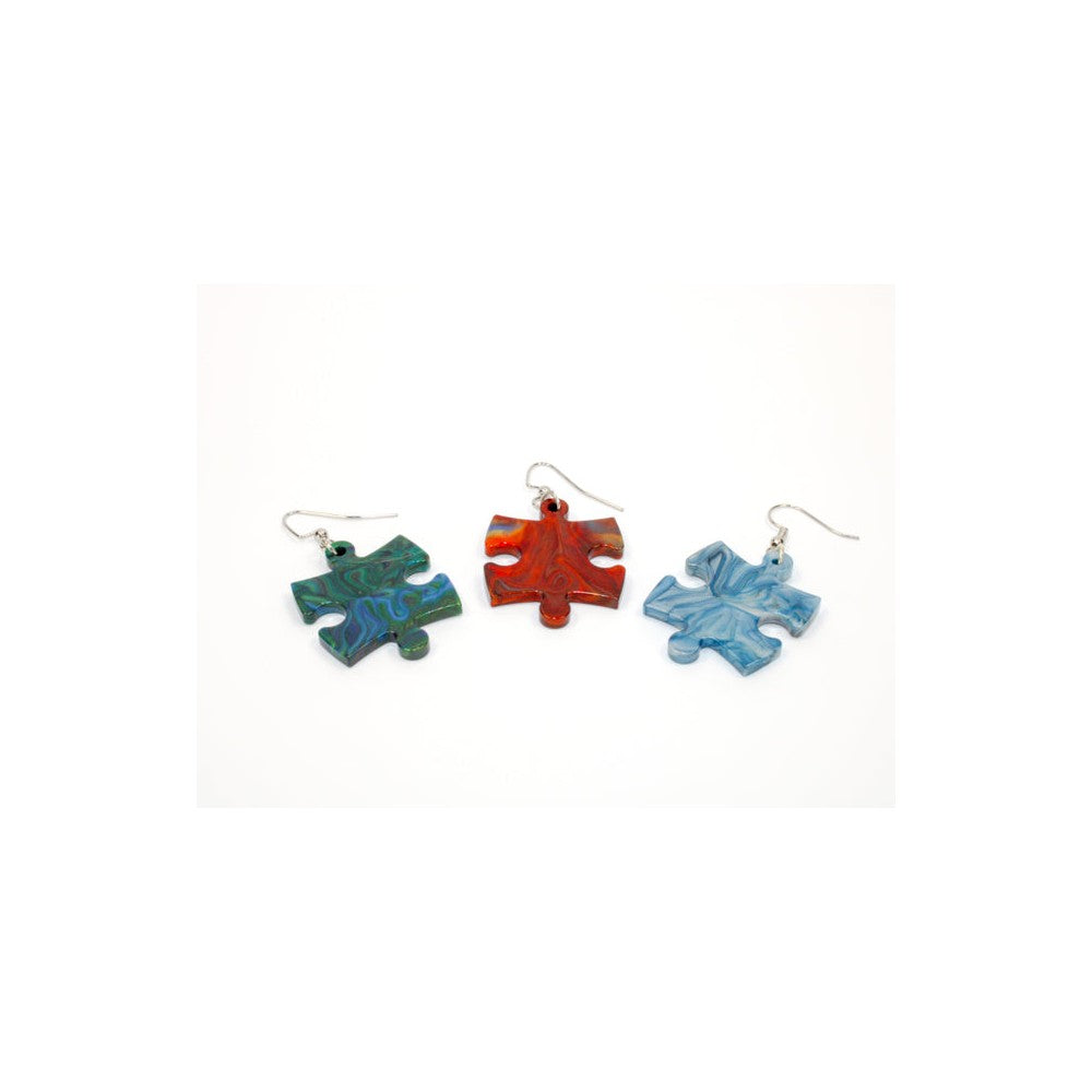 CHX 54014 Earrings Cirrus® Puzzle Piece Pair (Assorted Colors)