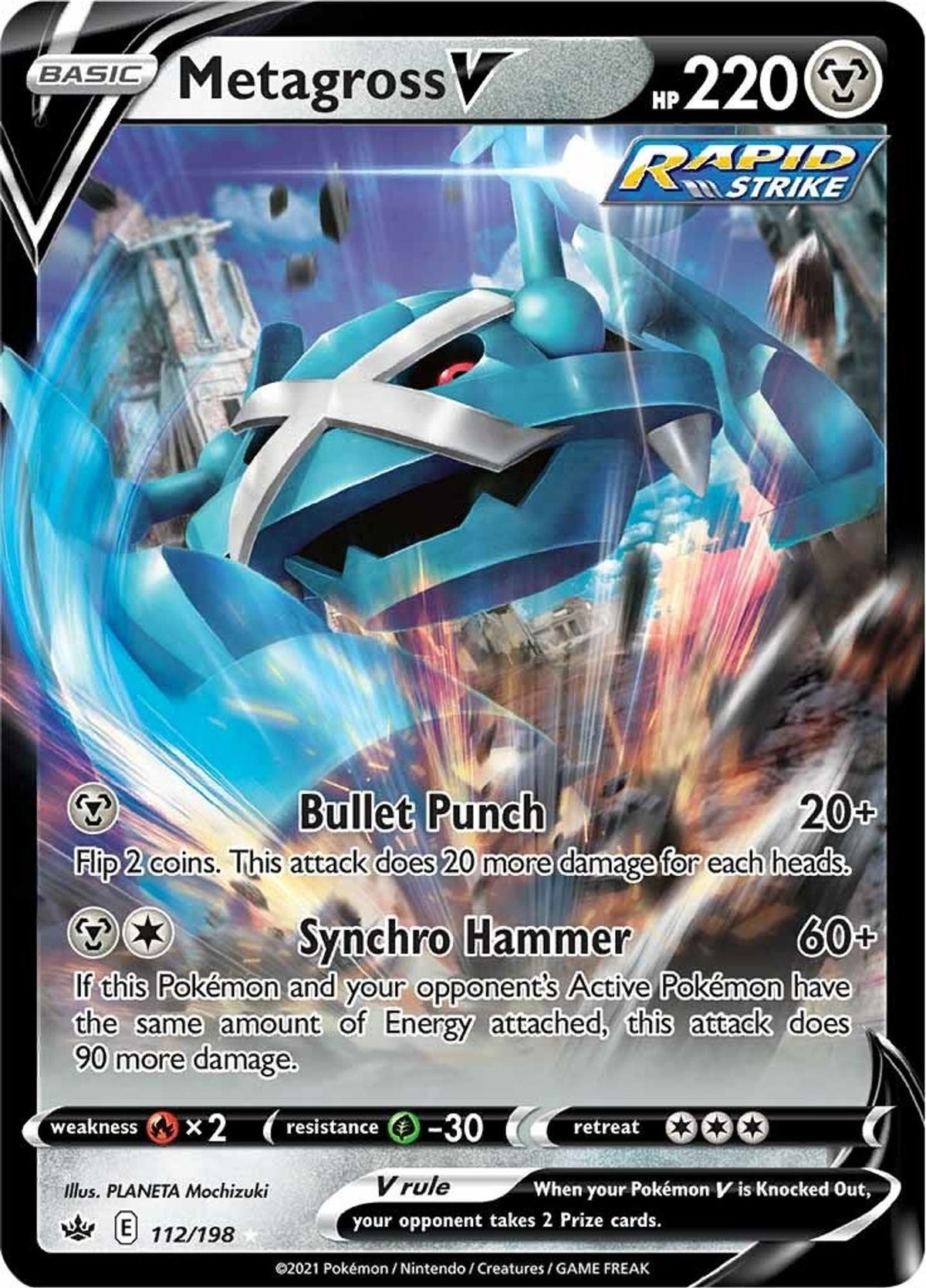 Metagross V - SWSH06: Chilling Reign