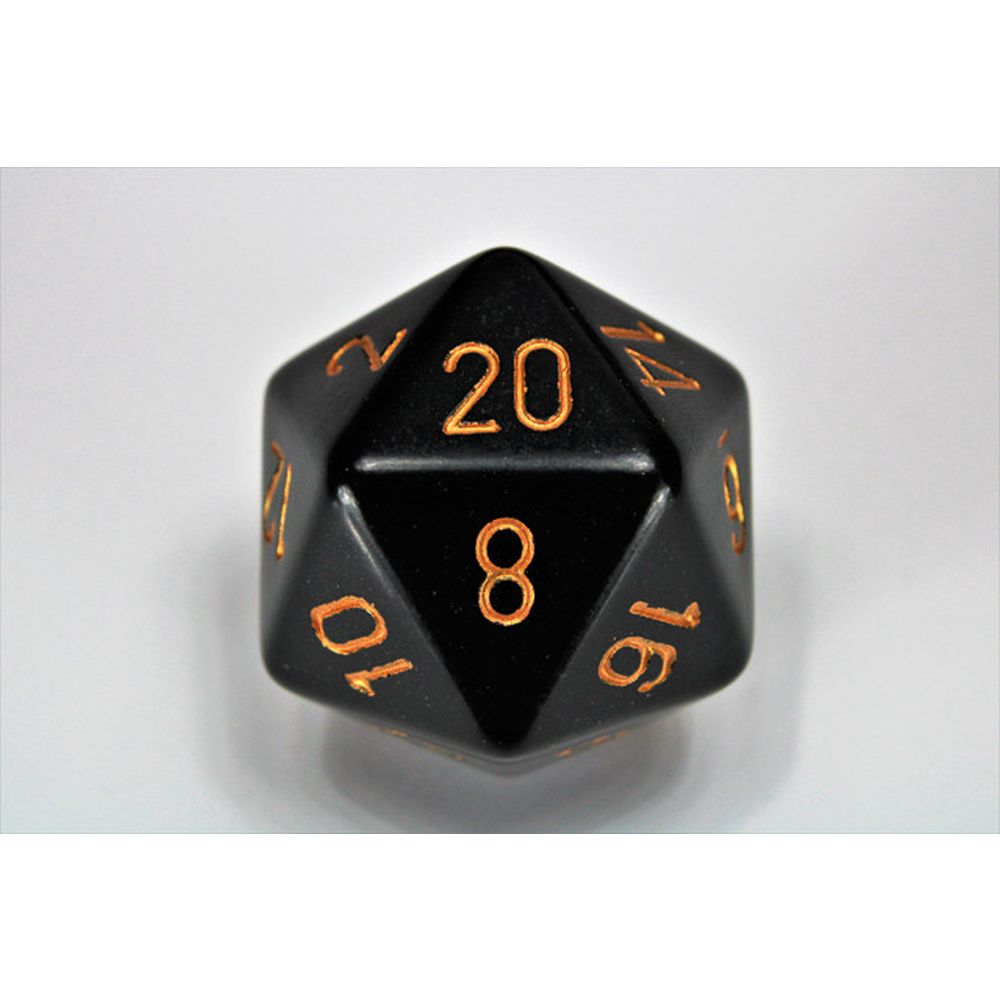 CHX XQ2028 Opaque Black/gold 34mm d20 Dice