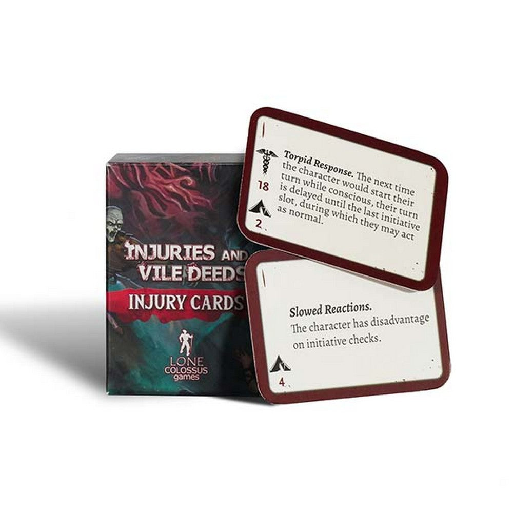 D&D 5e - Injuries & Vile Deeds PC Injury Reference Cards
