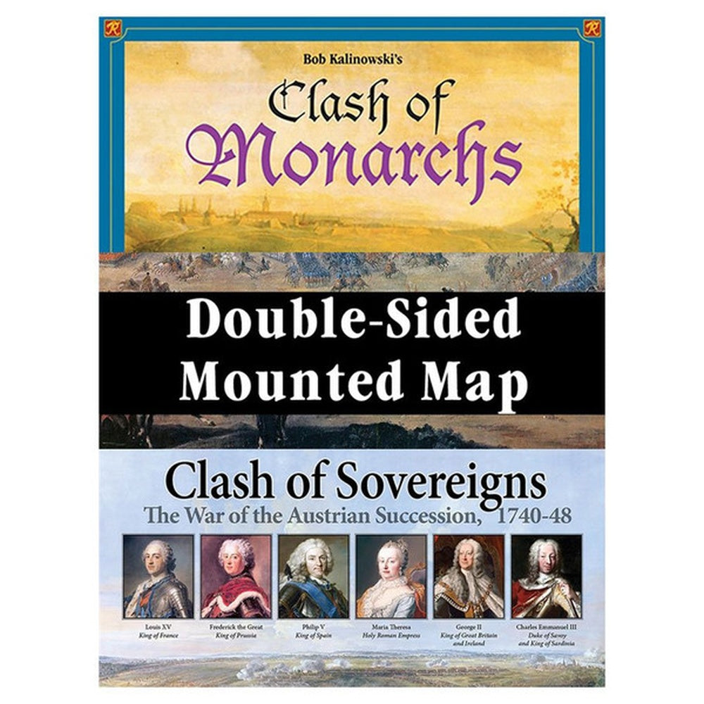 GMT Games - Clash of Sovereigns 2-sided mounted map