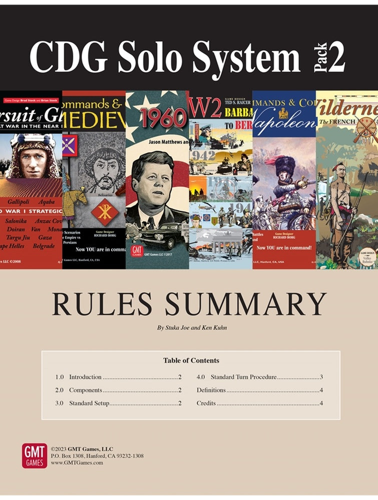 GMT Games - CDG System #2