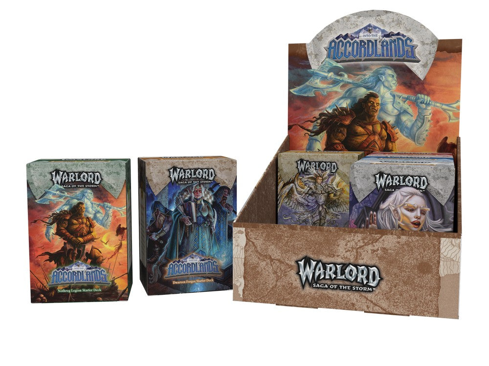 Warlord - Saga of the Storm - Into the Accordlands Starter Deck Display