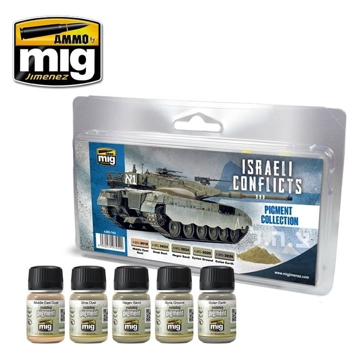 Ammo by MIG - Weathering - Israeli Conflicts Pigment Collection Set