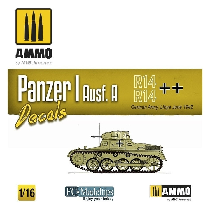 Ammo by MIG - Decals - Panzer I Ausf. A Decals 1/16