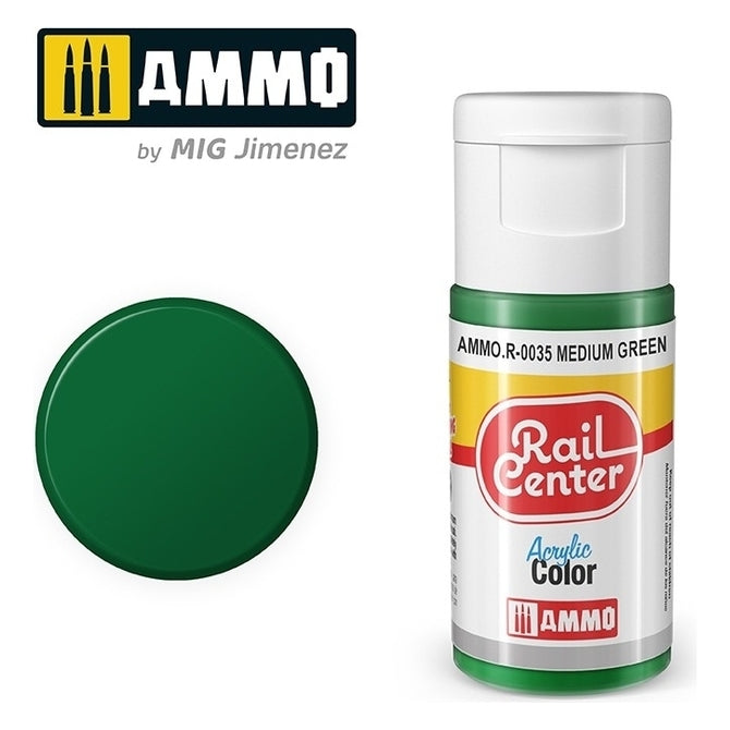 Ammo by MIG - Rail Center - Medium Green 20ml