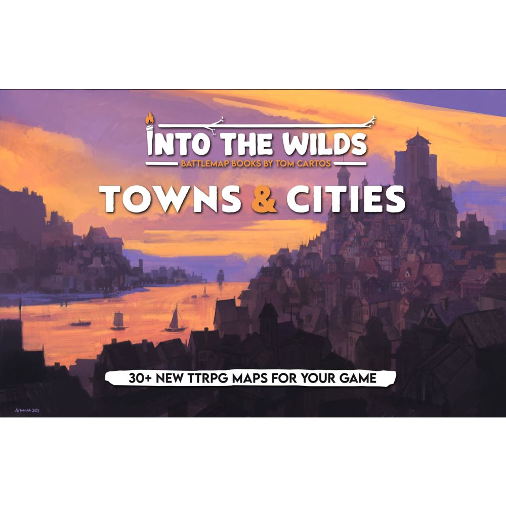 Into the Wilds Battlemap Books - Towns & Cities