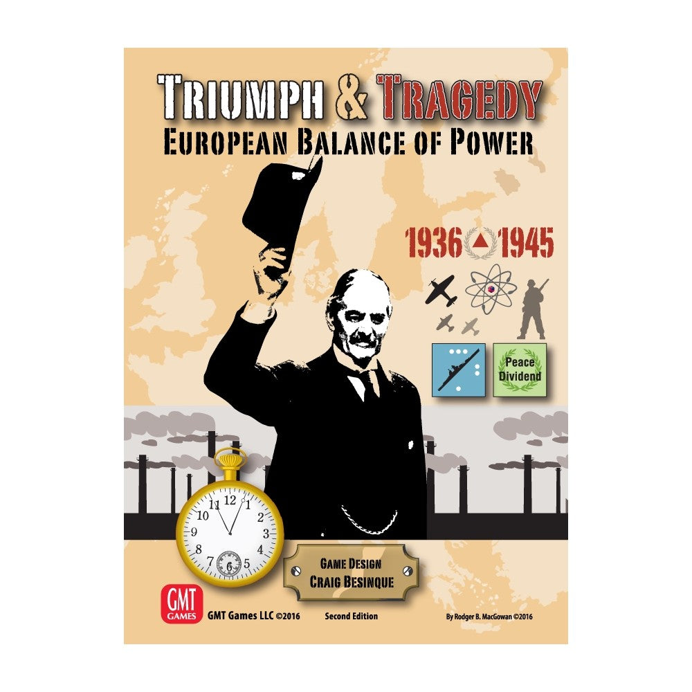 GMT Games - Triumph and Tragedy Mounted Map