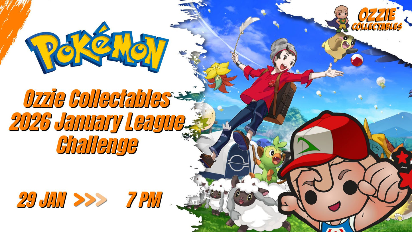 Pokemon - Ozzie Collectables 2026 January League Challenge Event Thursday 29th January 7pm