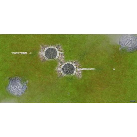 GamerMats: Stone Ruins - XL Wargame Mat - 36" x 72