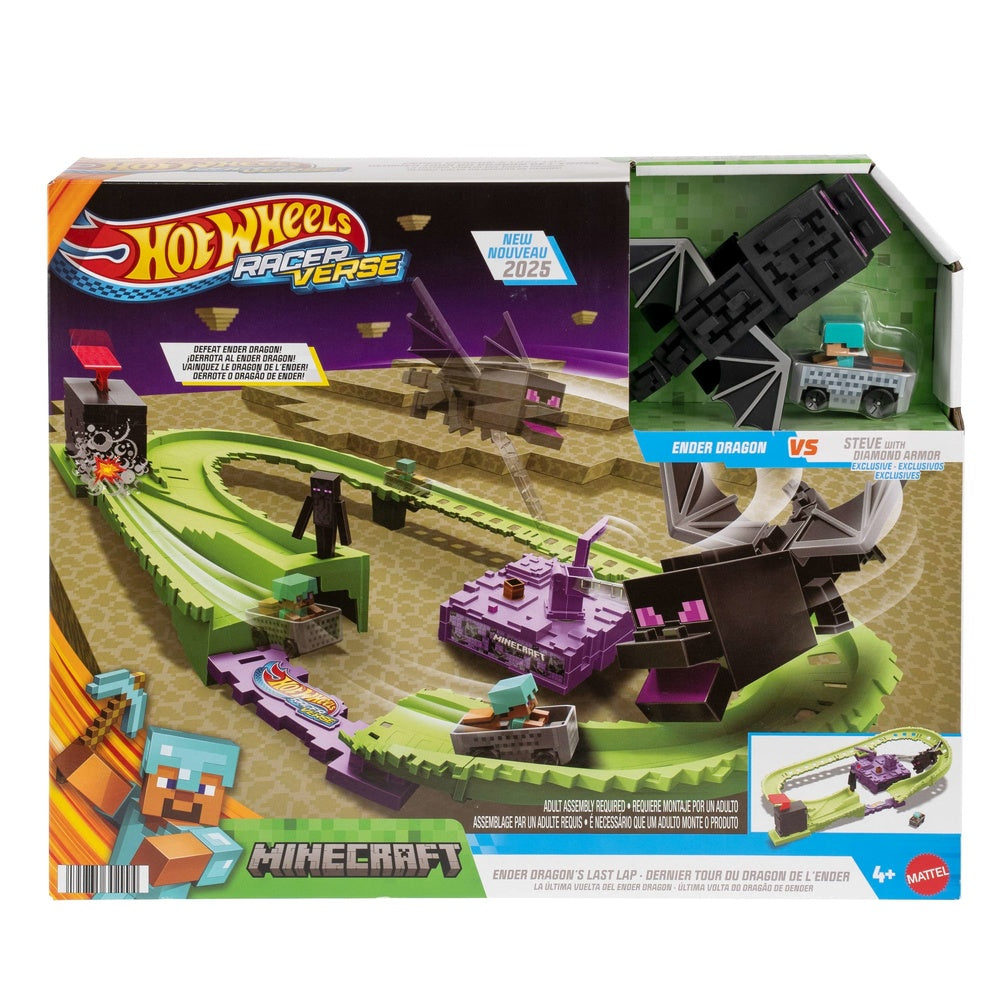 Hot Wheels - Licensed - Hwrv Minecraft Trackset - Customized Wmt