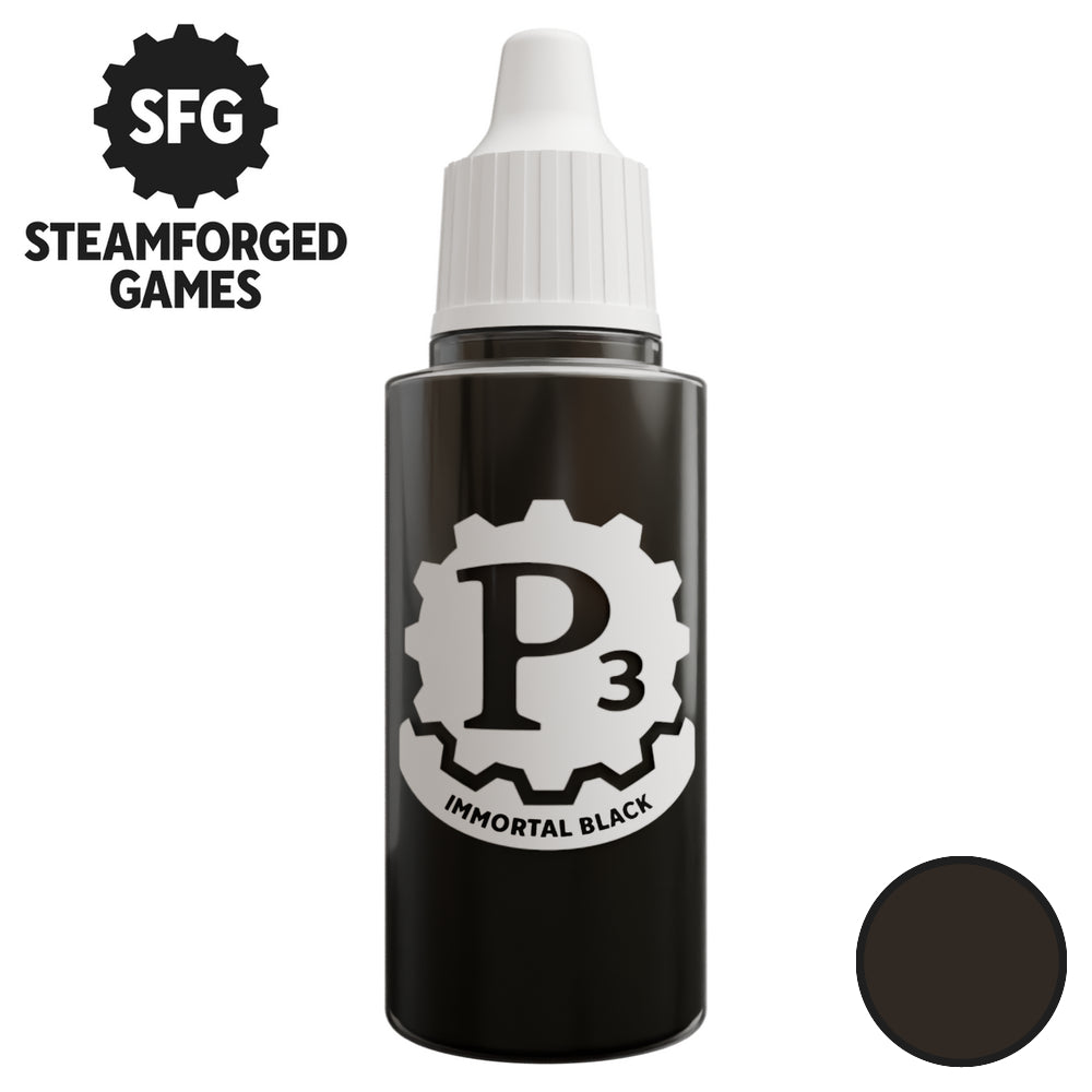P3 Paints - Immortal Black - 18ml