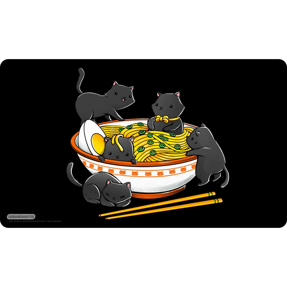 GamerMats: Ramen cats by Tobe Fosneca - Playmat