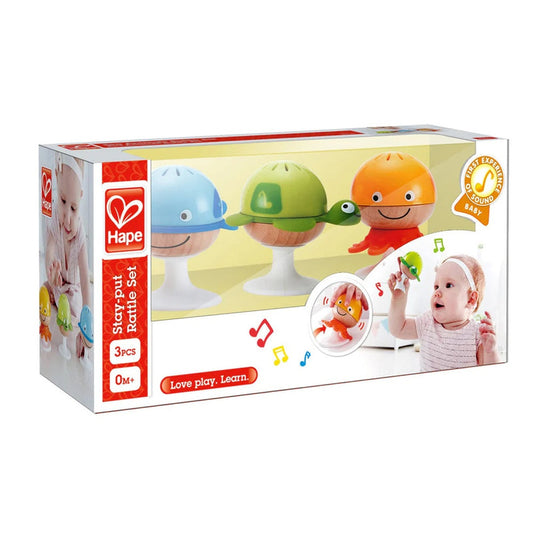 Hape - Infant Music: Stay-put Rattle Set