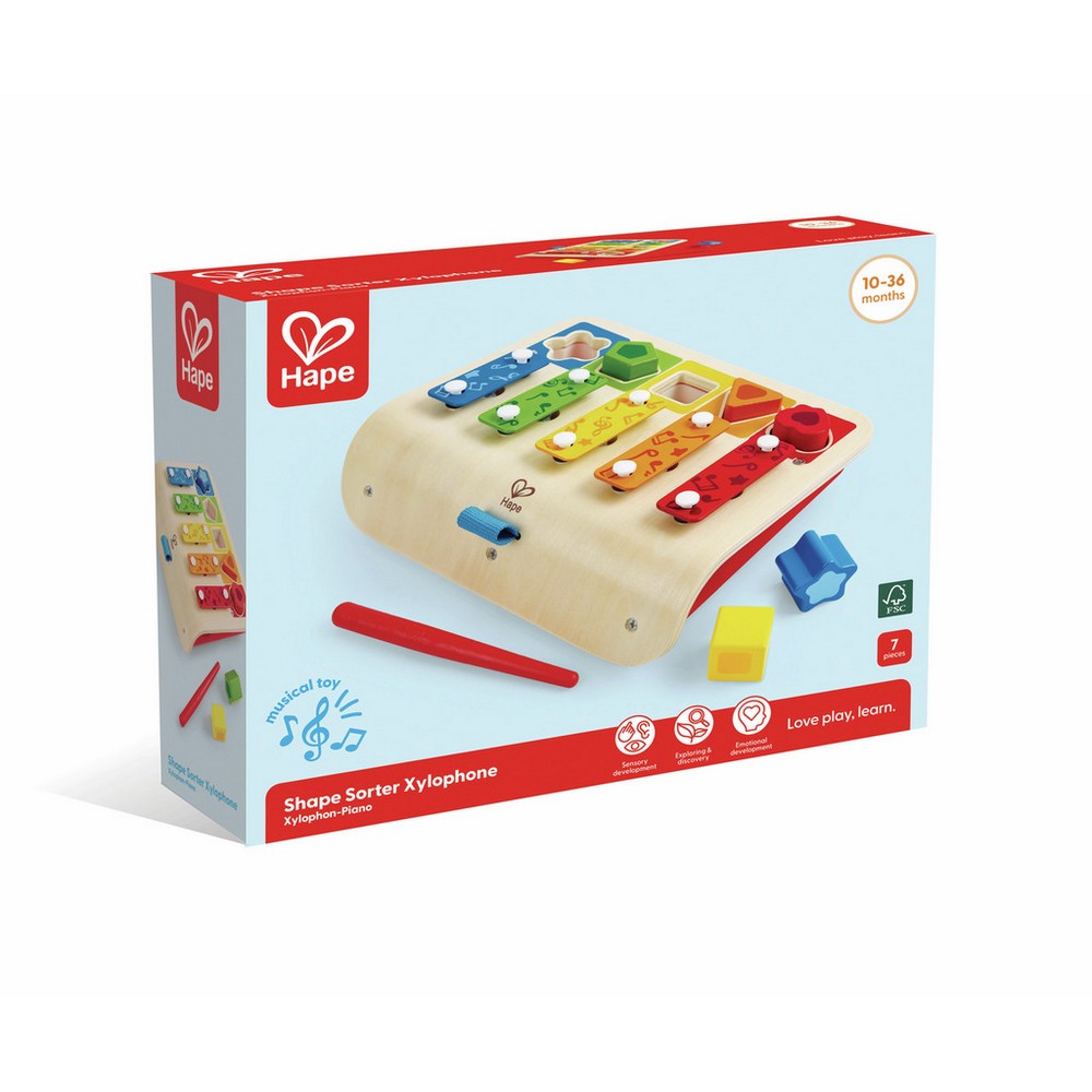 Hape - Toddler Music: Shape Sorter Xylophone