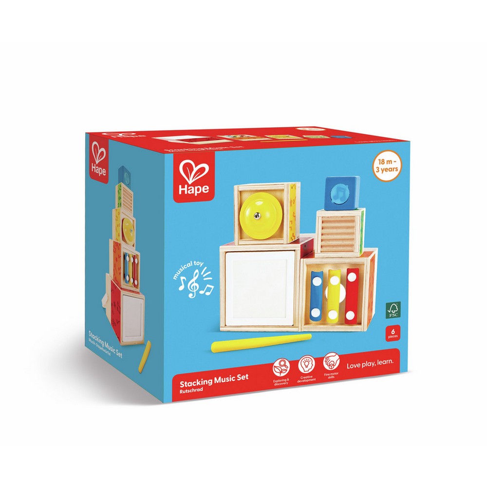 Hape Toddler Music: Stacking Music Set Ozzie Collectables