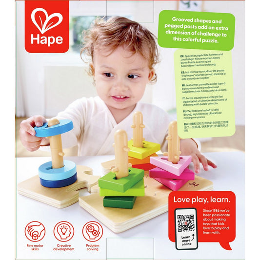 Hape - Toddler Toys: Creative Peg Puzzle
