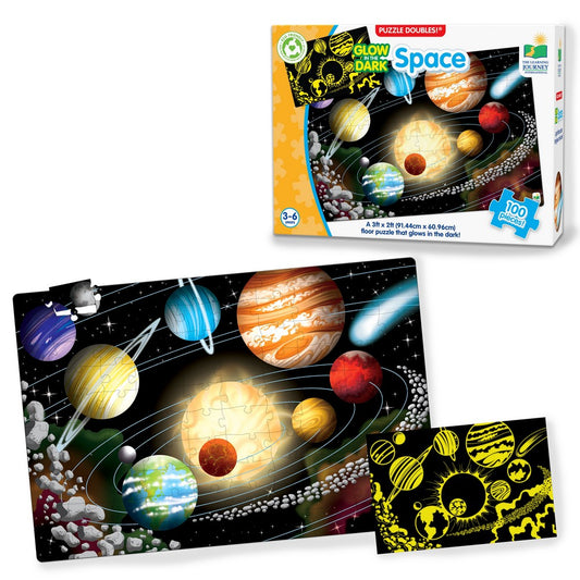 Learning Journey: Puzzle Doubles - Glow In The Dark - Space