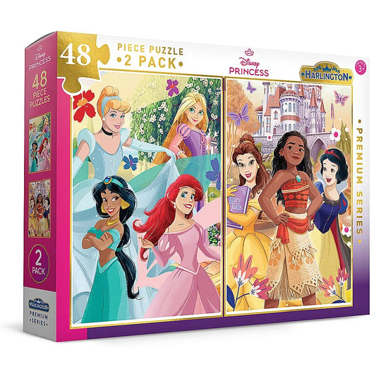 Harlington Kids 48pce Puzzles 2 Pack - Disney Princess