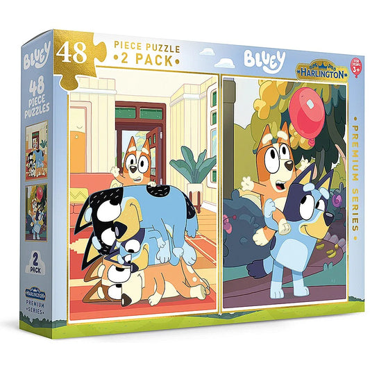 Harlington Kids 48pce Puzzles 2 Pack - Bluey